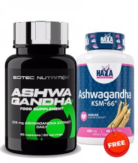 PROMO STACK SCITEC Ashwagandha + KMS Ashwagandha