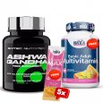 PROMO STACK SCITEC Ashwagandha + Basic Adult Multivitamin + Collagen Max