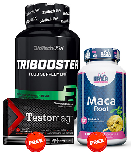 PROMO STACK BIOTECH USA Tribooster + MACA + OLIMP Testomag
