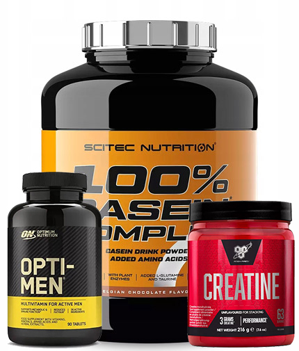 PROMO STACK SCITEC BEEF PROTEIN + OPTI MEN  + CREATINE