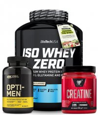 PROMO STACK BIOTECH USA ISO WHEY 1.8 Kg + Creatine + Opti Men