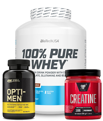 PROMO STACK BIOTECH USA WHEY 2 KG + OPTI MEN  + CREATINE