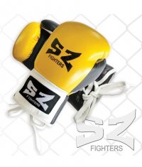 SZ FIGHTERS Boxing Gloves /Leather - Yellow/