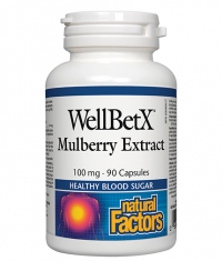 NATURAL FACTORS WellBetX Mulberry Extract 100mg / 90 Caps.