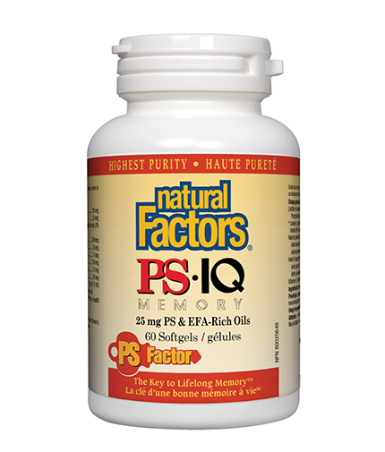 natural-factors PS-IQ Memory 60 Softgels.