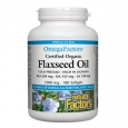 NATURAL FACTORS Flaxseed Oil 1000mg. / 180 Softgels.