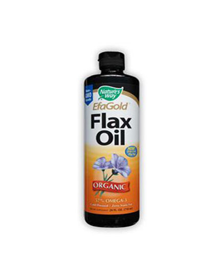 natures-way EfaGold Flax Oil Organic 710ml.