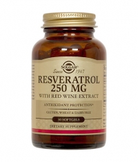 SOLGAR Resveratrol 250mg. / 30 Softgels