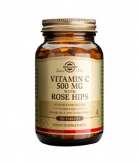 SOLGAR Vitamin C + Rose Hips 500 mg. / 100 Tabs.