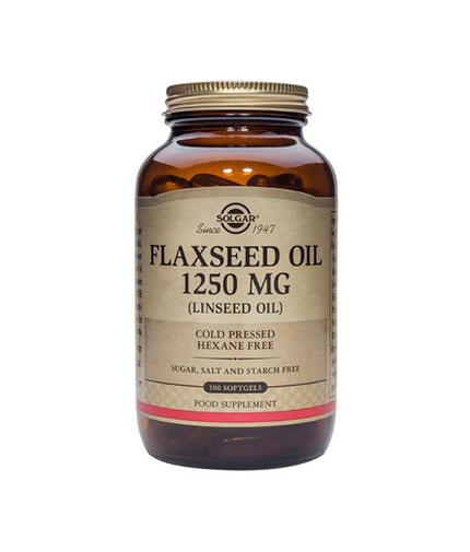 solgar Flaxseed Oil 1250 mg. / 100 Gels.