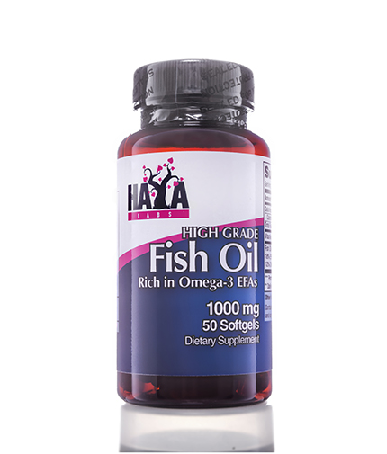 HAYA LABS High Grade Fish Oil 1000mg. / 50 Softgels
