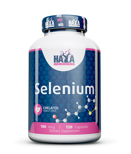 HAYA LABS Selenium /Chelated -yeast free/ 100mcg. / 120 Vcaps.