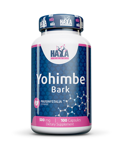 HAYA LABS Yohimbe Bark 500mg / 100 Caps.