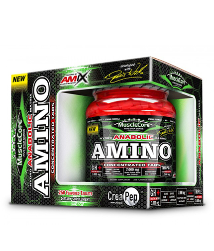 amix MuscleCore Anabolic Amino with CreaPep 250 Tabs.