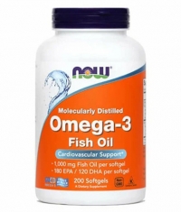 NOW Omega 3 Fish Oil 1000 mg. / 200 Softgels