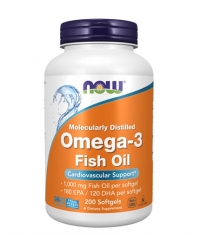 NOW Omega 3 Fish Oil 1000 mg. / 200 Softgels