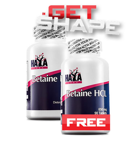 PROMO STACK HAYA LABS Betaine HCL 650mg / 90 Tabs. 1+1 FREE!