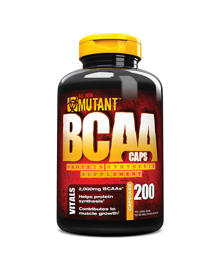 mutant 100% Free Form BCAAs In Ultra-fast Capsule Delivery / 200caps