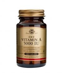 SOLGAR Vitamin A 5000 IU dry tabs / 100 Tabs.